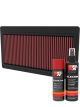 K&N Air Filter 33-5117 + Aerosol Recharge Kit