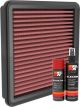 K&N Air Filter 33-5118 + Aerosol Recharge Kit