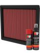 K&N Air Filter 33-5126 + Aerosol Recharge Kit