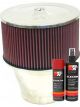 K&N Air Filter 59-1196 + Aerosol Recharge Kit