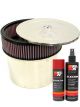 K&N Air Filter 59-3366 + Aerosol Recharge Kit