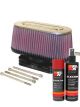 K&N Air Filter 59-4542 + Aerosol Recharge Kit