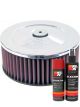 K&N Air Filter 60-1020 + Aerosol Recharge Kit