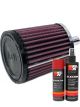 K&N Air Filter 62-1550 + Aerosol Recharge Kit