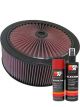 K&N Air Filter 66-3030 + Aerosol Recharge Kit