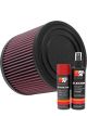K&N Air Filter AC-1012 + Aerosol Recharge Kit