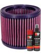 K&N Air Filter AL-1001 + Aerosol Recharge Kit