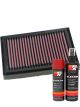 K&N Air Filter AL-1004 + Aerosol Recharge Kit