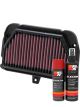K&N Air Filter AL-1010 + Aerosol Recharge Kit