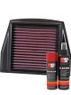 K&N Air Filter AL-1111 + Aerosol Recharge Kit