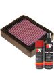 K&N Air Filter BM-0300 + Aerosol Recharge Kit
