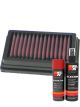 K&N Air Filter BM-1204 + Aerosol Recharge Kit