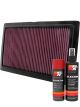 K&N Air Filter BU-1108 + Aerosol Recharge Kit