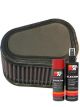 K&N Air Filter BU-1297 + Aerosol Recharge Kit