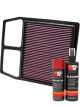 K&N Air Filter CM-8011 + Aerosol Recharge Kit