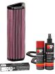 K&N Air Filter DU-1007 + Aerosol Recharge Kit