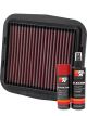 K&N Air Filter DU-1112 + Aerosol Recharge Kit