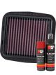 K&N Air Filter DU-1112R + Aerosol Recharge Kit