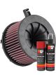 K&N Air Filter E-0647 + Aerosol Recharge Kit