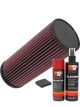 K&N Air Filter E-1008 + Aerosol Recharge Kit