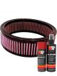 K&N Air Filter E-1015 + Aerosol Recharge Kit