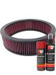 K&N Air Filter E-1065 + Aerosol Recharge Kit