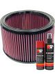 K&N Air Filter E-1170 + Aerosol Recharge Kit