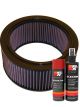 K&N Air Filter E-1460 + Aerosol Recharge Kit