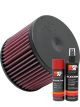 K&N Air Filter E-1996 + Aerosol Recharge Kit