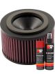 K&N Air Filter E-2015 + Aerosol Recharge Kit