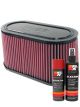 K&N Air Filter E-3033 + Aerosol Recharge Kit