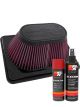 K&N Air Filter E-3034 + Aerosol Recharge Kit