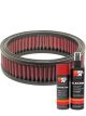 K&N Air Filter E-3211 + Aerosol Recharge Kit