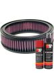 K&N Air Filter E-3336 + Aerosol Recharge Kit