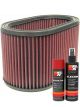 K&N Air Filter E-3481 + Aerosol Recharge Kit