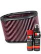 K&N Air Filter E-3491 + Aerosol Recharge Kit