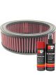 K&N Air Filter E-3500 + Aerosol Recharge Kit