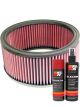 K&N Air Filter E-3640 + Aerosol Recharge Kit