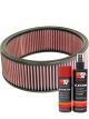 K&N Air Filter E-3670 + Aerosol Recharge Kit