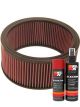 K&N Air Filter E-3680 + Aerosol Recharge Kit
