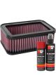 K&N Air Filter E-3952 + Aerosol Recharge Kit