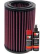 K&N Air Filter E-9104 + Aerosol Recharge Kit