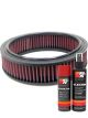 K&N Air Filter E-9135 + Aerosol Recharge Kit