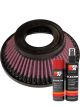 K&N Air Filter E-9156 + Aerosol Recharge Kit