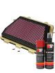 K&N Air Filter HA-1008 + Aerosol Recharge Kit