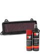 K&N Air Filter HA-1010 + Aerosol Recharge Kit