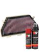 K&N Air Filter HA-1017 + Aerosol Recharge Kit
