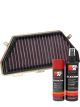 K&N Air Filter HA-1017R + Aerosol Recharge Kit