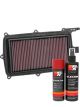 K&N Air Filter HA-1019 + Aerosol Recharge Kit