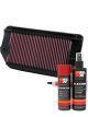 K&N Air Filter HA-1199 + Aerosol Recharge Kit